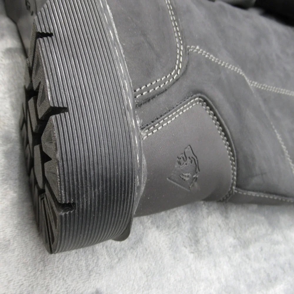 Herman Survivors Work Boots Men 14 Black Leather Steel Toe Anti Fatigue NEW